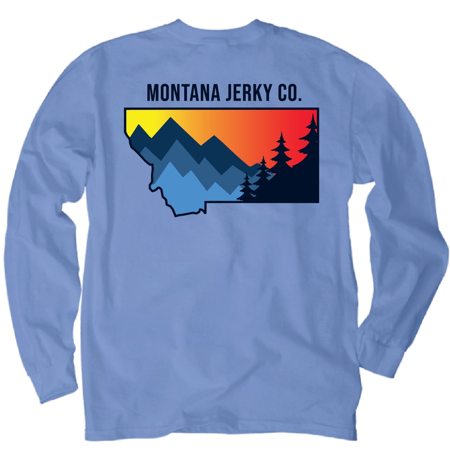 Montana Jerky Co. Long Sleeved Carolina Blue