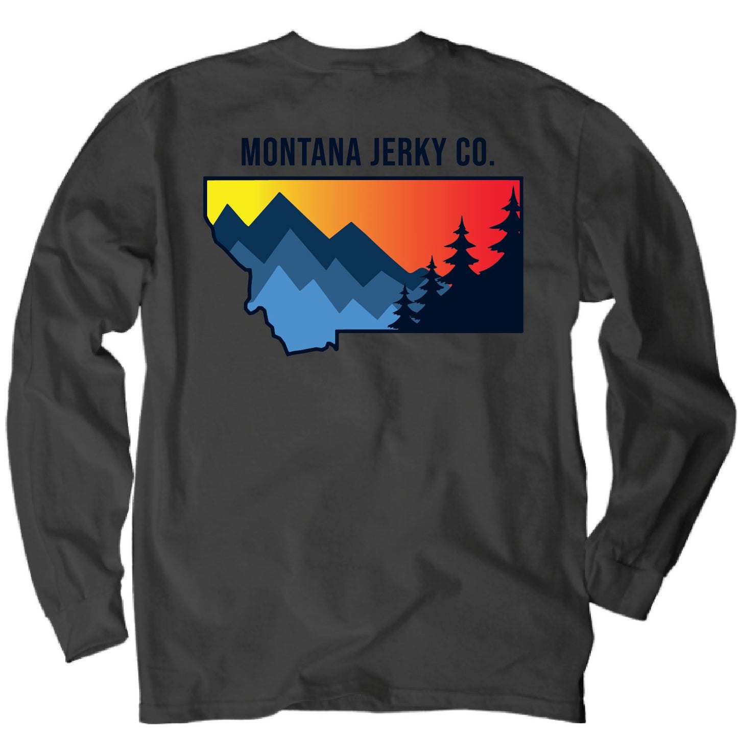 Montana Jerky Co. Long Sleeved Charcoal