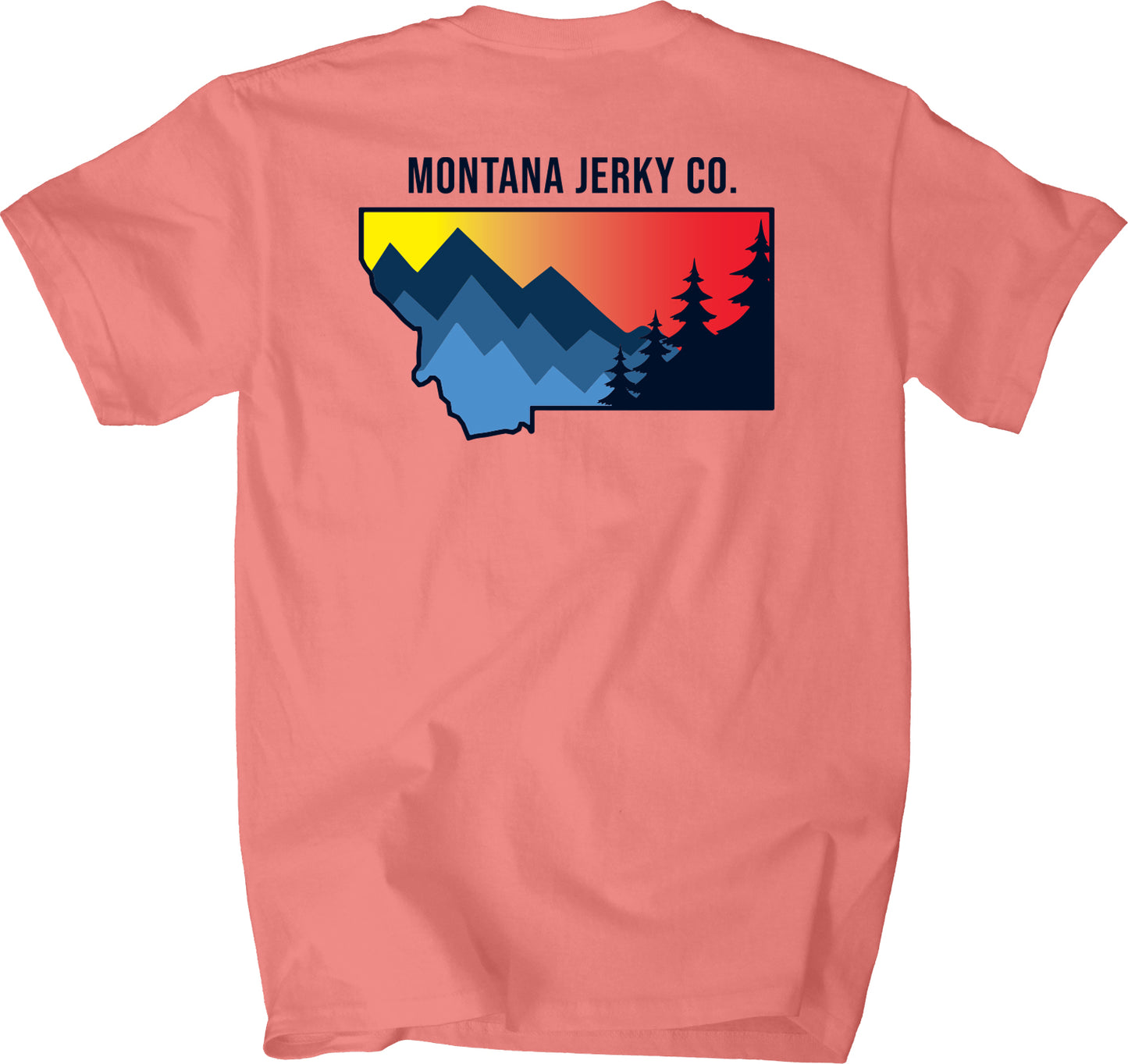 Montana Jerky Co. T-Shirt Coral Silk