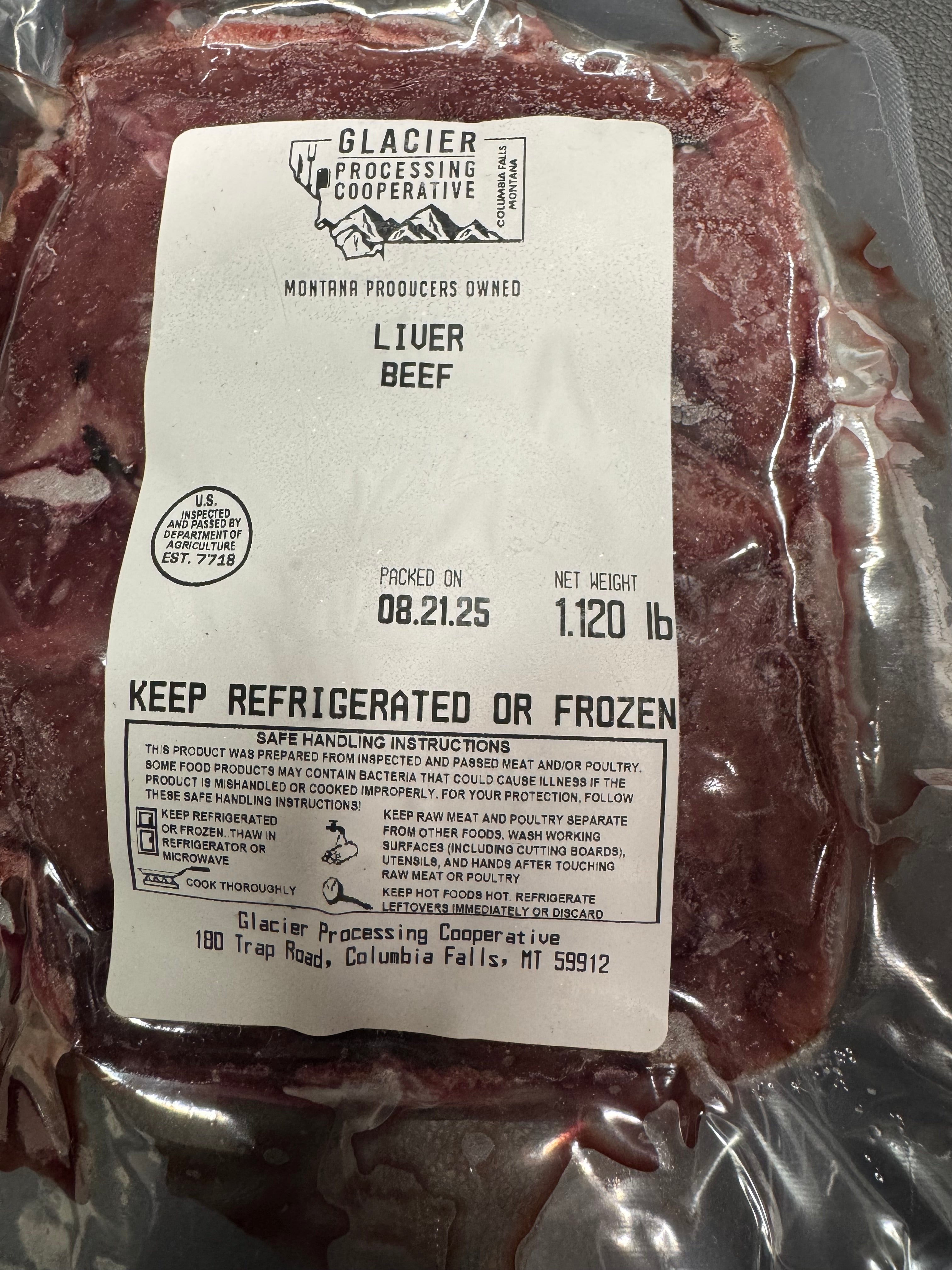 Beef Liver - Pickup only, shipping not available – Glacier Processing ...